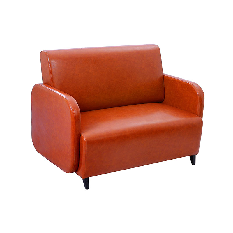 HZ7020 Červená hnedá salónová čakacia lavica