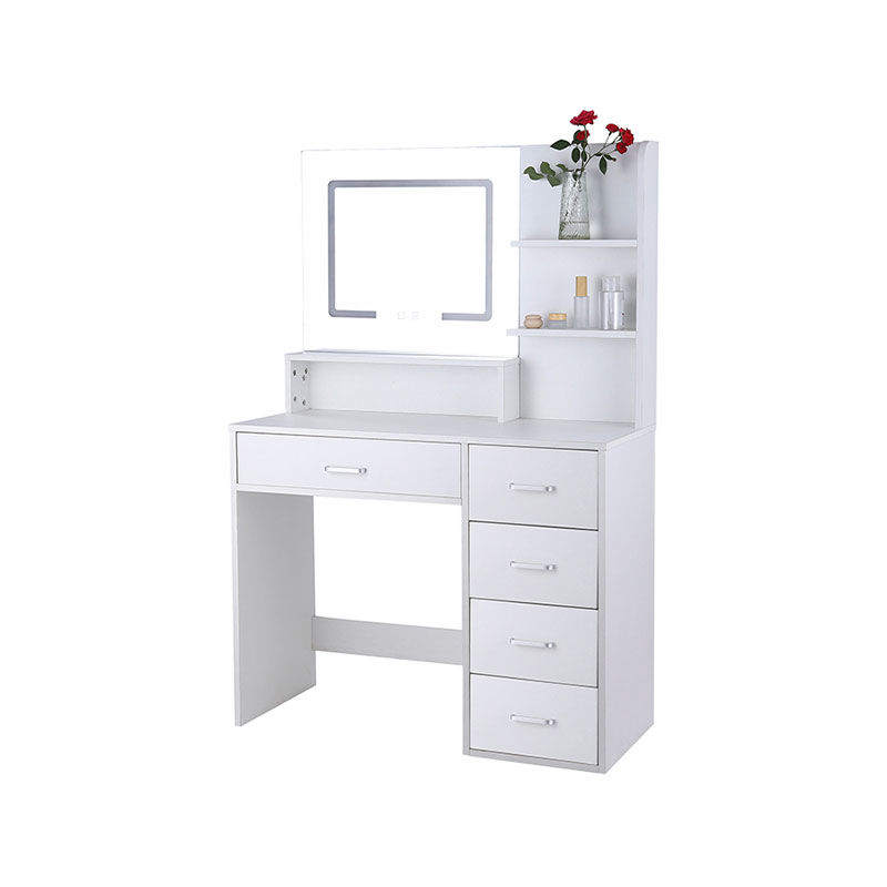 HZ3041 Moderný úložný priestor s veľkým LED zrkadlom a svetlami na toaletnom stolíku