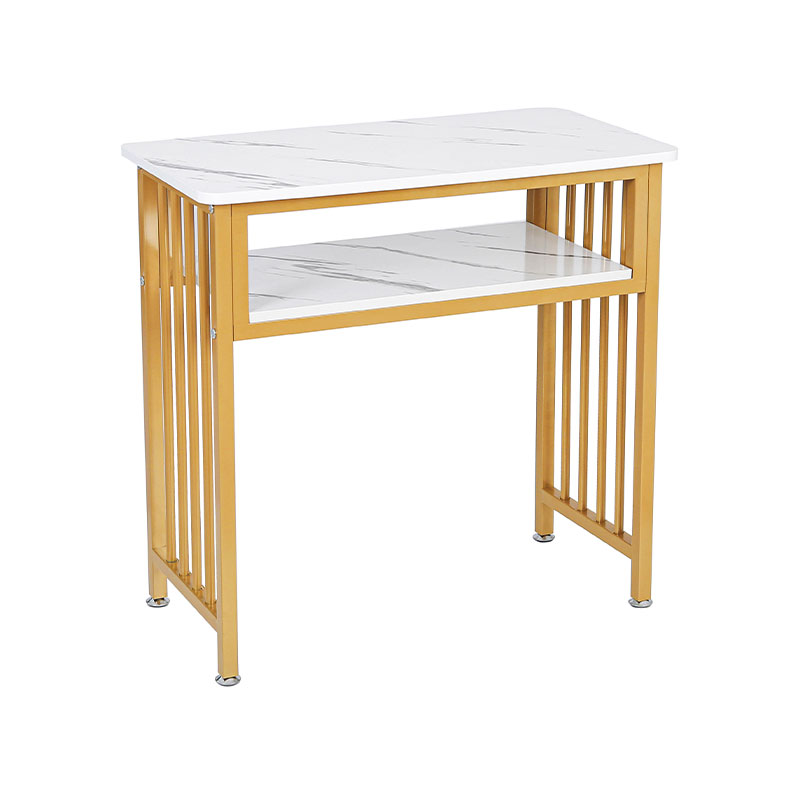 HZ2054 Zlato-biela mramorová doska na nechty