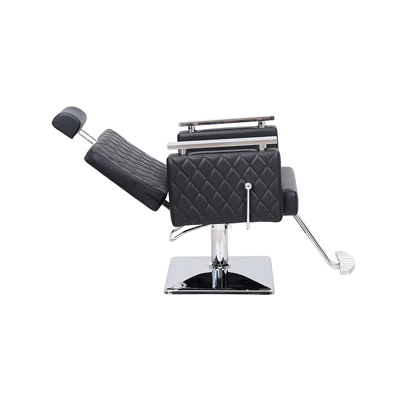 HZ8803D Polohovateľná salónna stolička s čiernym diamantovým štvorcovým operadlom