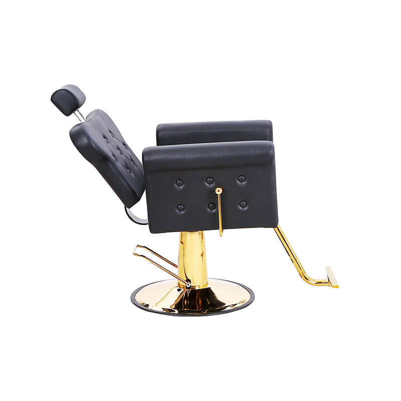 HZ88131B-GD / HZ88131B-GY / HZ88131B-LZ Viacúčelové salónové kreslo so sklopným operadlom a všívaným gombíkom, kreslá pre stylistov