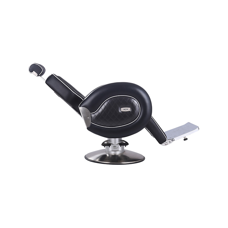 HZ8762 Čierny okraj s bielym zvinutým okrajom Odolné kadernícke kreslo do salónu