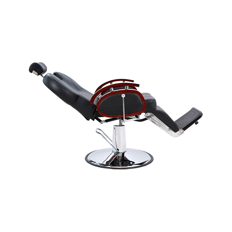 HZ8705B Čierna s dreveným madlom s hydraulickým sklápacím holičským kreslom