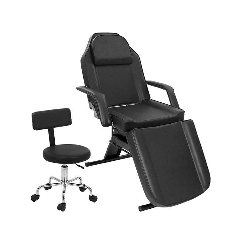 HZ009BKD / HZ009PKD / HZ009WD Masážne tetovacie kreslo pre estetiku posteľ so salónnou stoličkou