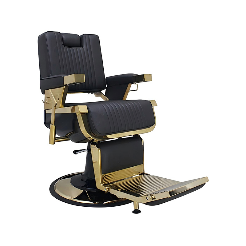 HZ8740GD / HZ8740DZ / HZ8740DB Čierna klasická retro holičská stolička v lincolnovskom štýle