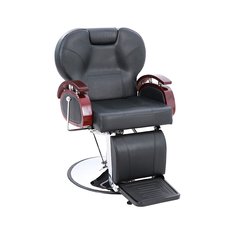 HZ8705B Čierna s dreveným madlom s hydraulickým sklápacím holičským kreslom
