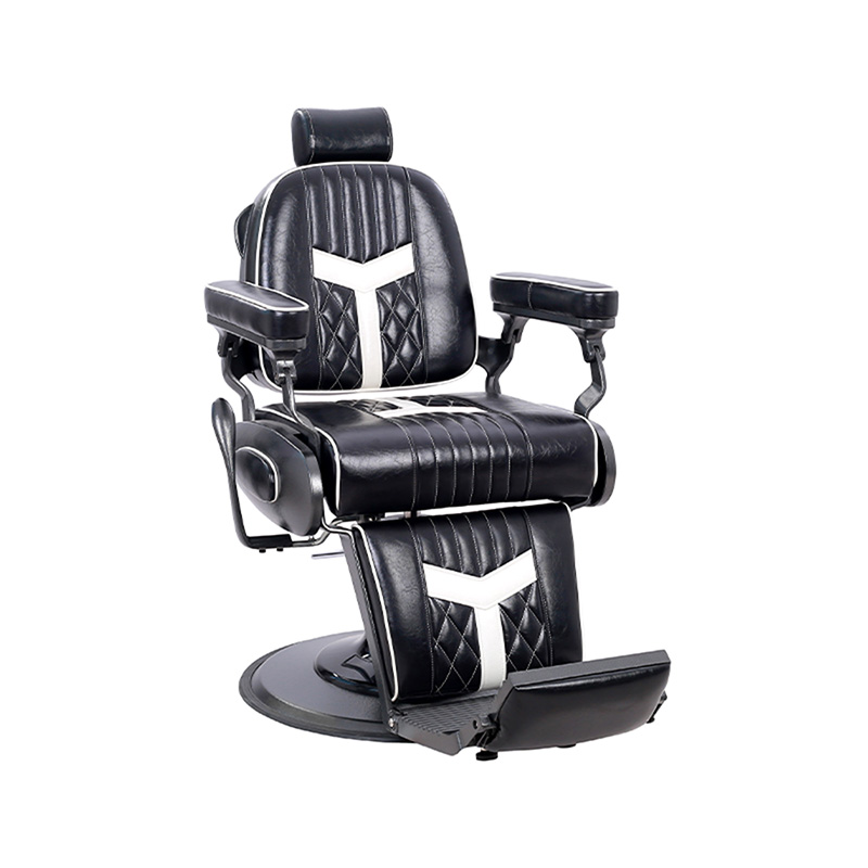 HZ8775 Vintage holičské kreslo charakter salónu pánske olejové kreslo